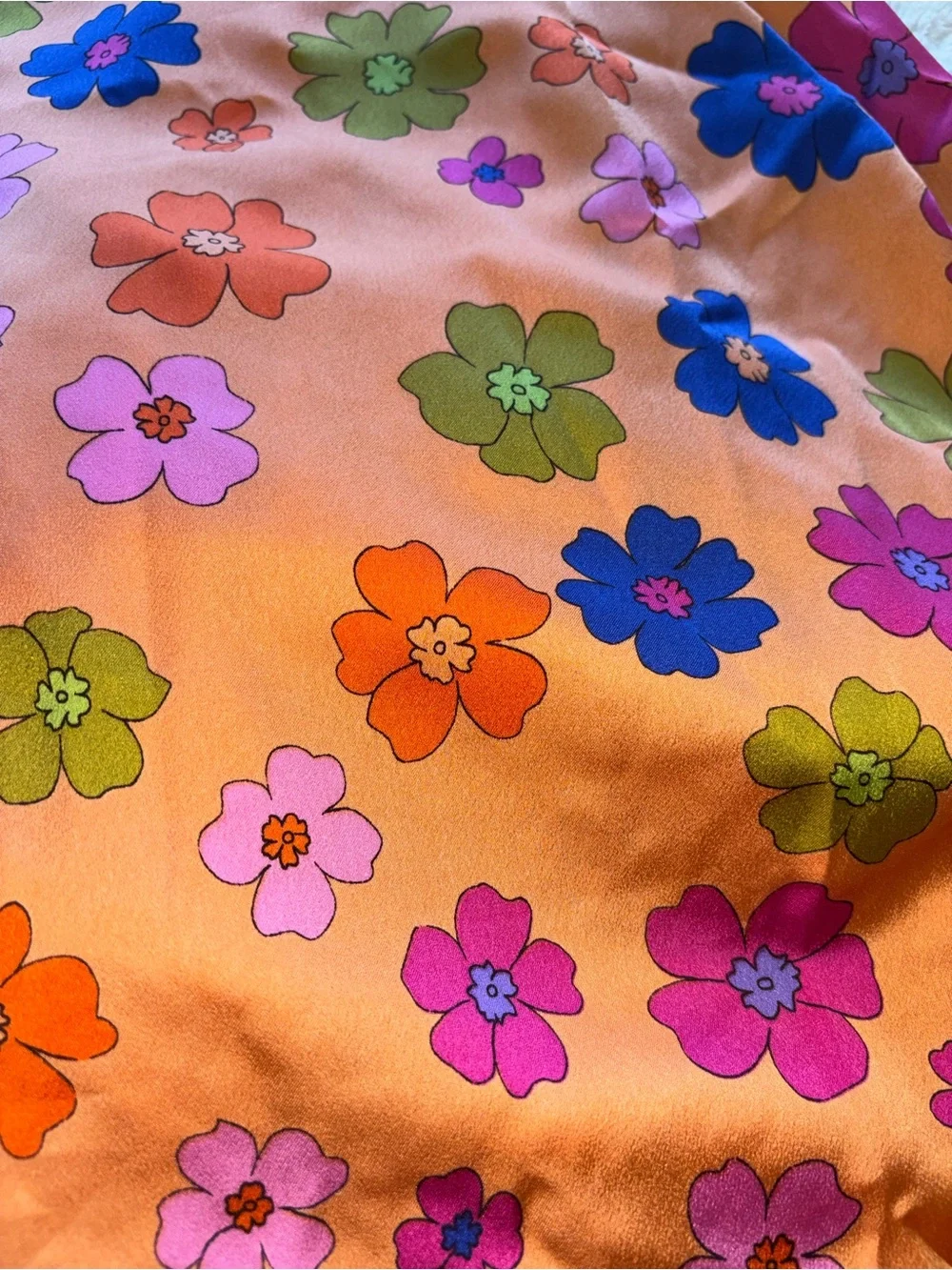 Show Me Your Mimi Poppin Poppy Orange Lane Floral Midi Dress - Picture 3 of 10